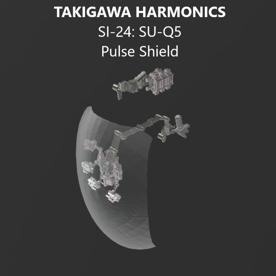 TAKIGAWA SI-24: SU-Q5 Pulse Shield Back Weapon Part (30 Minutes Missions)