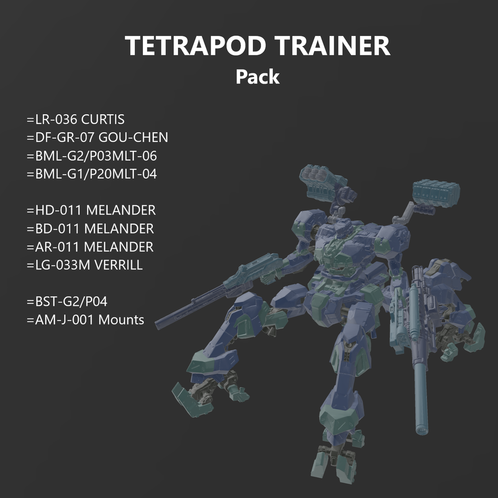 51-009 AL- TETRAPOD TRAINER Resin Model Kit (30 Minutes Missions Scale)