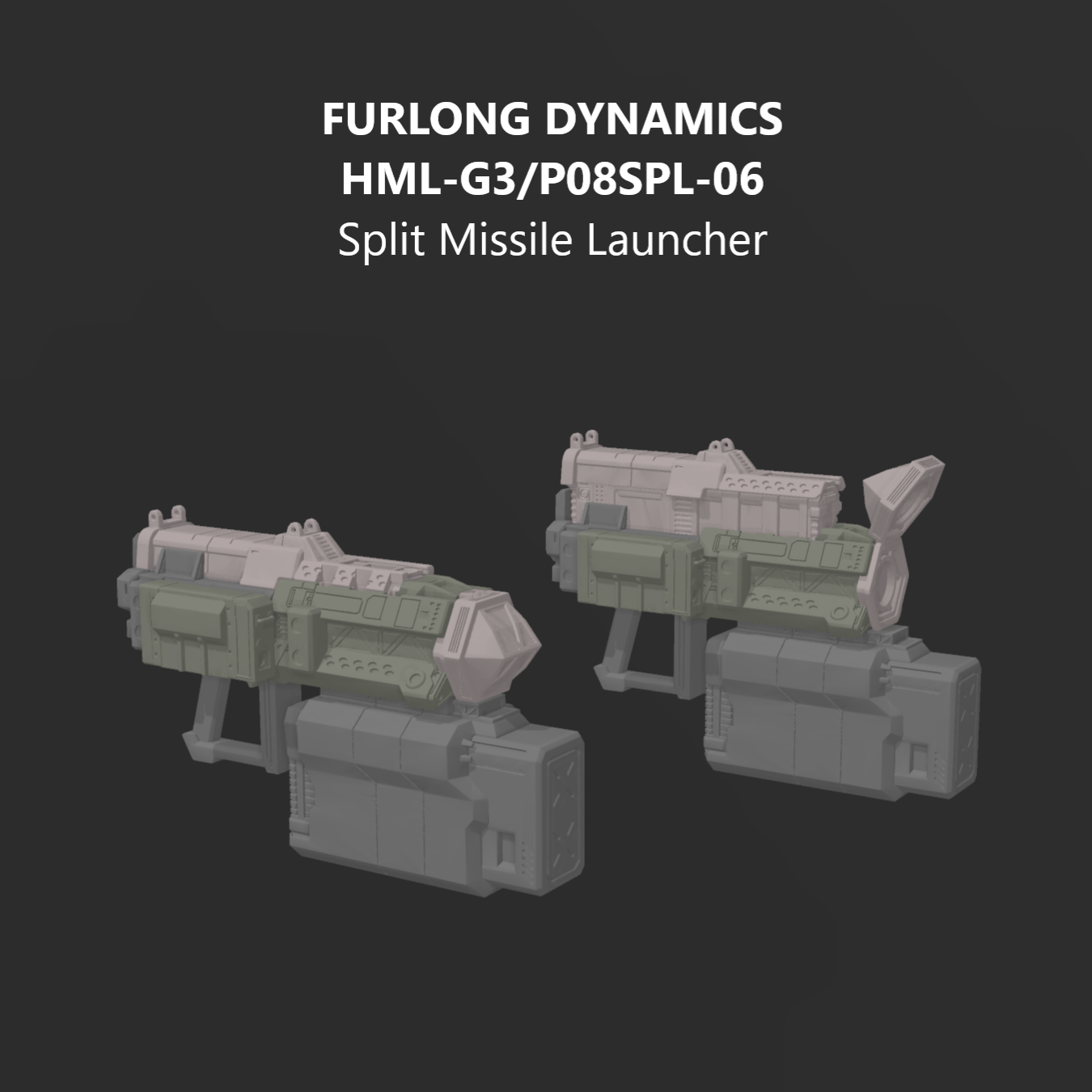 FURLONG HML-G3/P08SPL-06 Split Missile Launcher Arm Weapon Part (30 Minutes Missions)