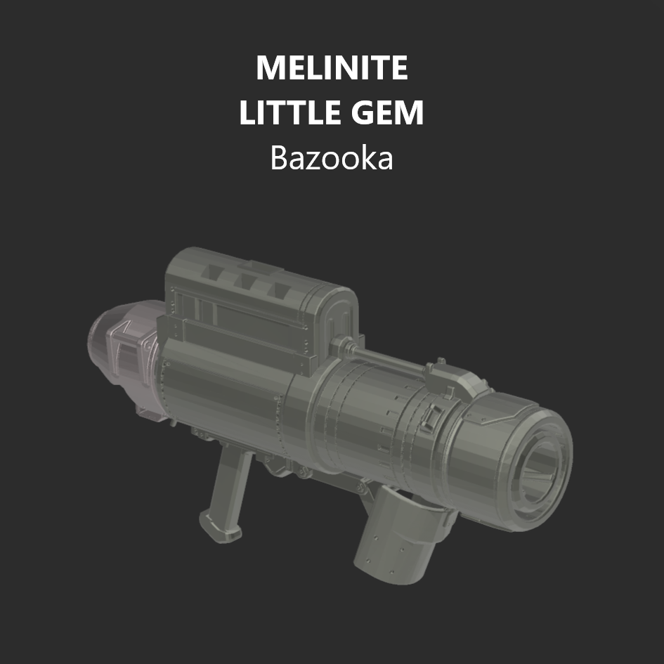 [DIGITAL FILES] MELINITE LITTLE GEM Bazooka Arm Weapon Part