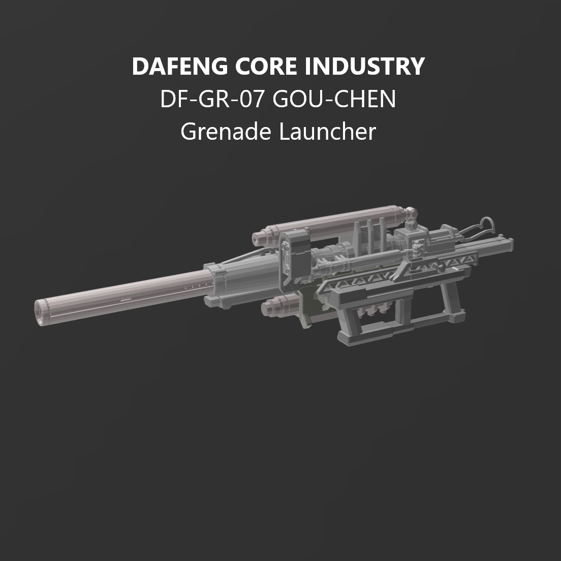 DAFENG DF-GR-07 GOU-CHEN Grenade Launcher Arm Weapon Part (30 Minutes Missions)
