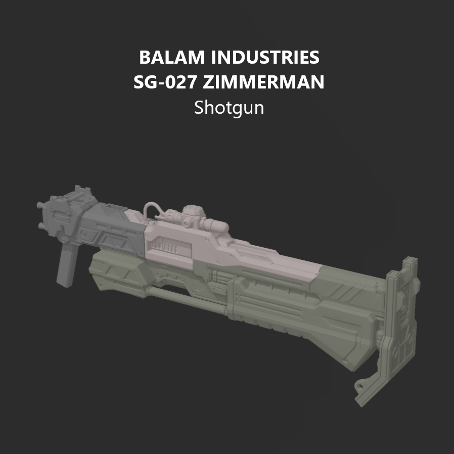 BALAM SG-027 ZIMMERMAN Shotgun Arm Weapon Part (30 Minutes Missions)