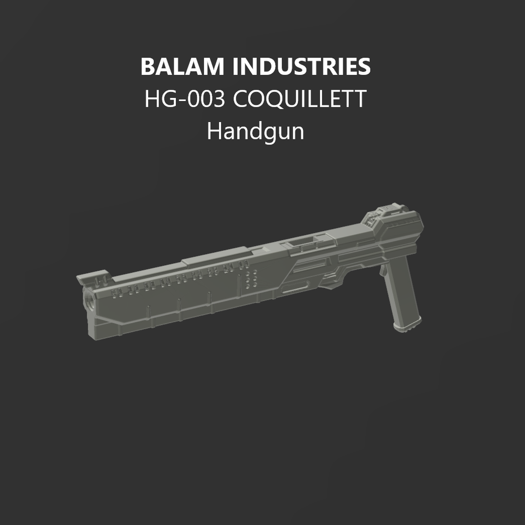 BALAM HG-003 COQUILLETT Handgun Arm Weapon Part (30 Minutes Missions)