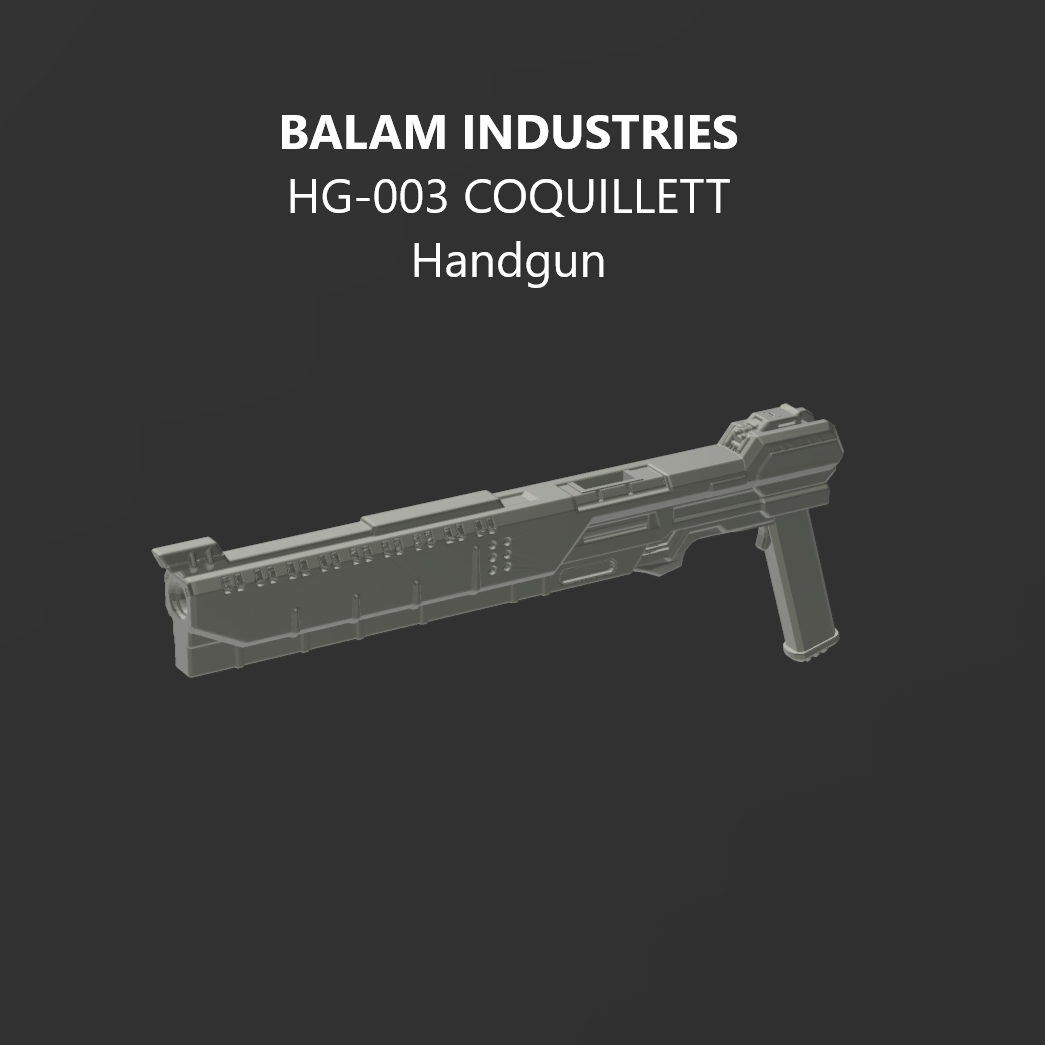 BALAM HG-003 COQUILLETT Handgun Arm Weapon Part (30 Minutes Missions)