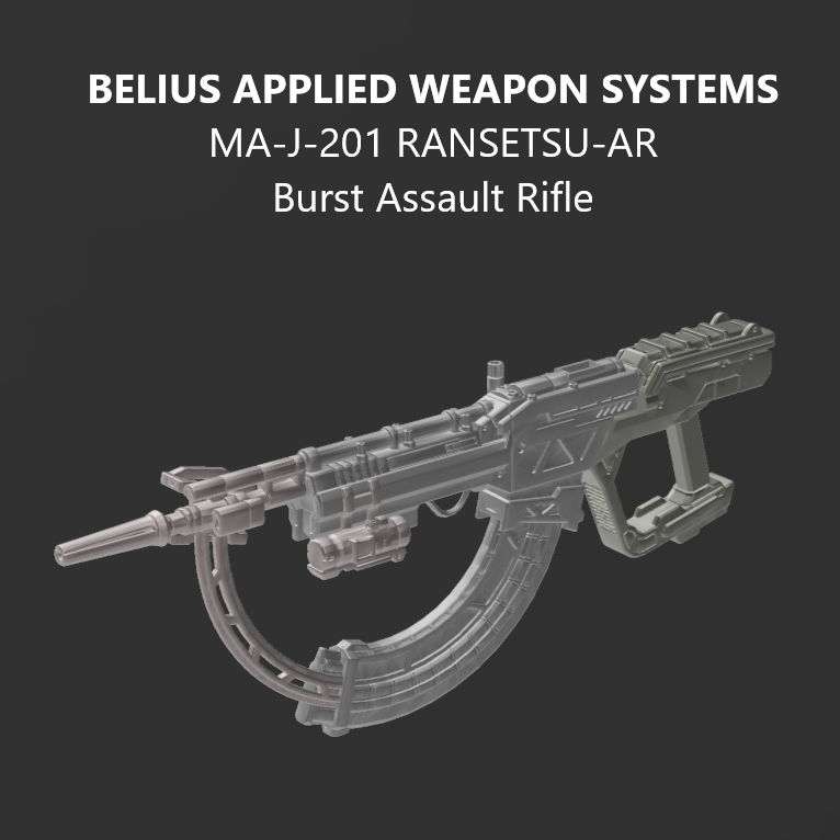 BAWS MA-J-201 RANSETSU-AR Burst Assault Rifle Arm Weapon Part (30 Minutes Missions)
