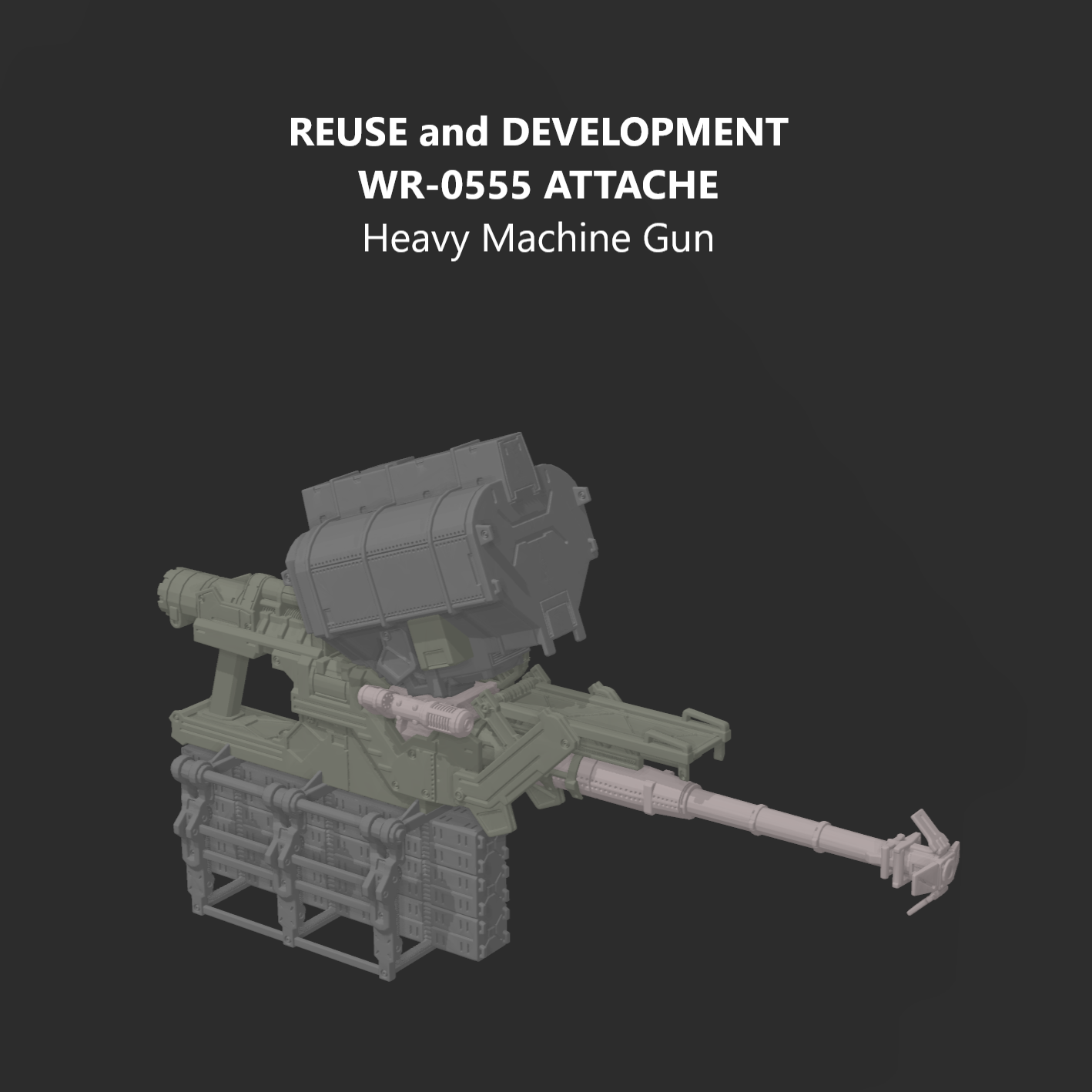 [DIGITAL FILES] RaD WR-0555 ATTACHE Heavy Machine Gun