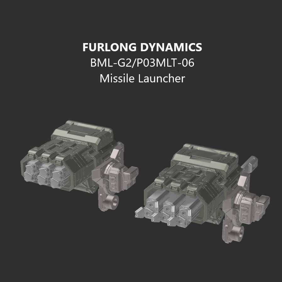FURLONG BML-G2/P03MLT-06 Back Weapon Part (30 Minutes Missions)