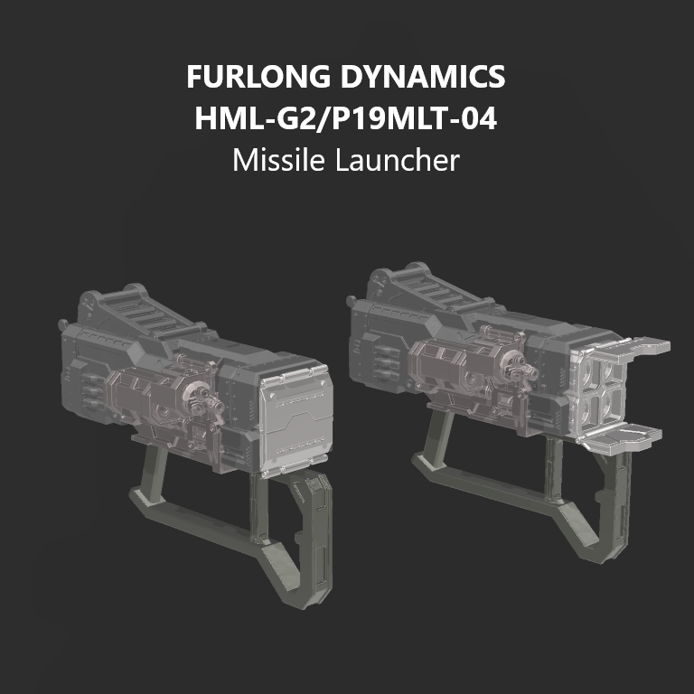 [DIGITAL FILES] FURLONG HML-G2/P19MLT-04 Missile Launcher Arm Weapon Part