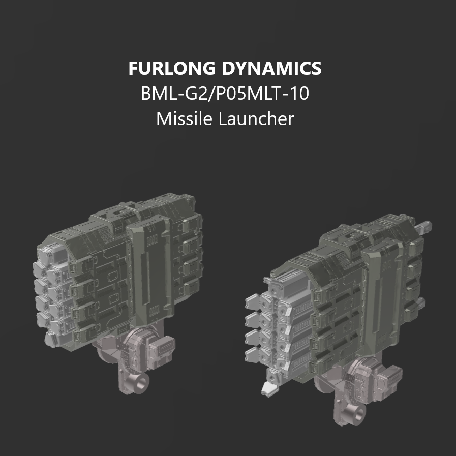 FURLONG BML-G2/P05MLT-10 Back Weapon Part (30 Minutes Missions)