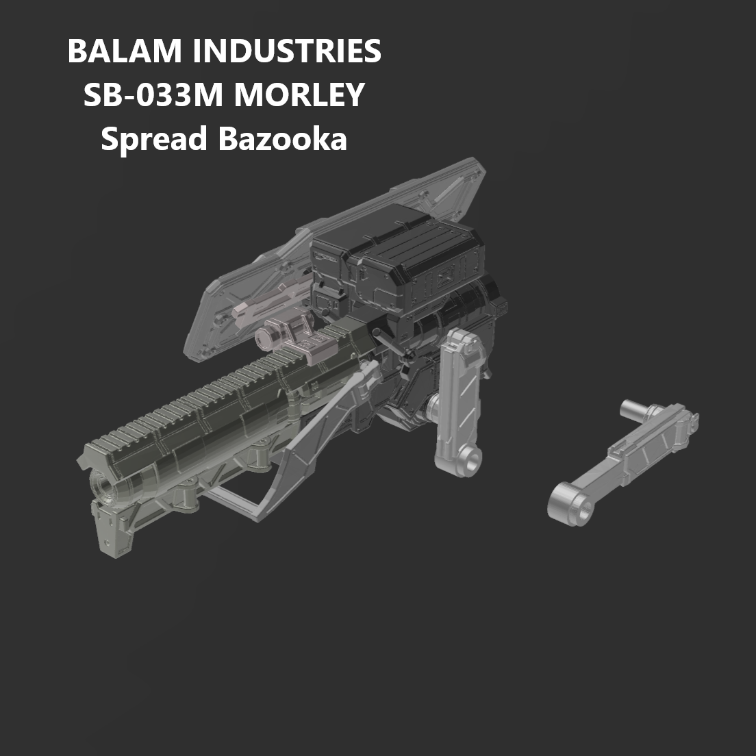 BALAM SB-033M MORLEY Spread Bazooka Back Weapon Part (30 Minutes Missions)
