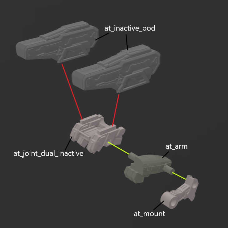 FURLONG BML-G3/P05ACT-02 Active Homing Missile Launcher Back Weapon Part (30 Minutes Missions)