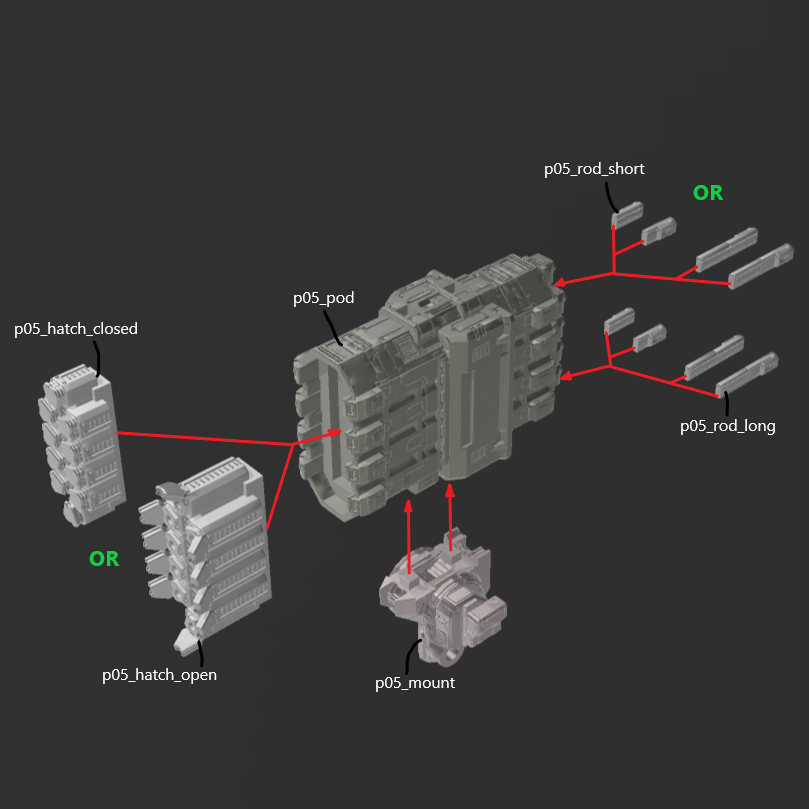 [DIGITAL FILES] FURLONG BML-G2/P05MLT-10 Back Weapon Part