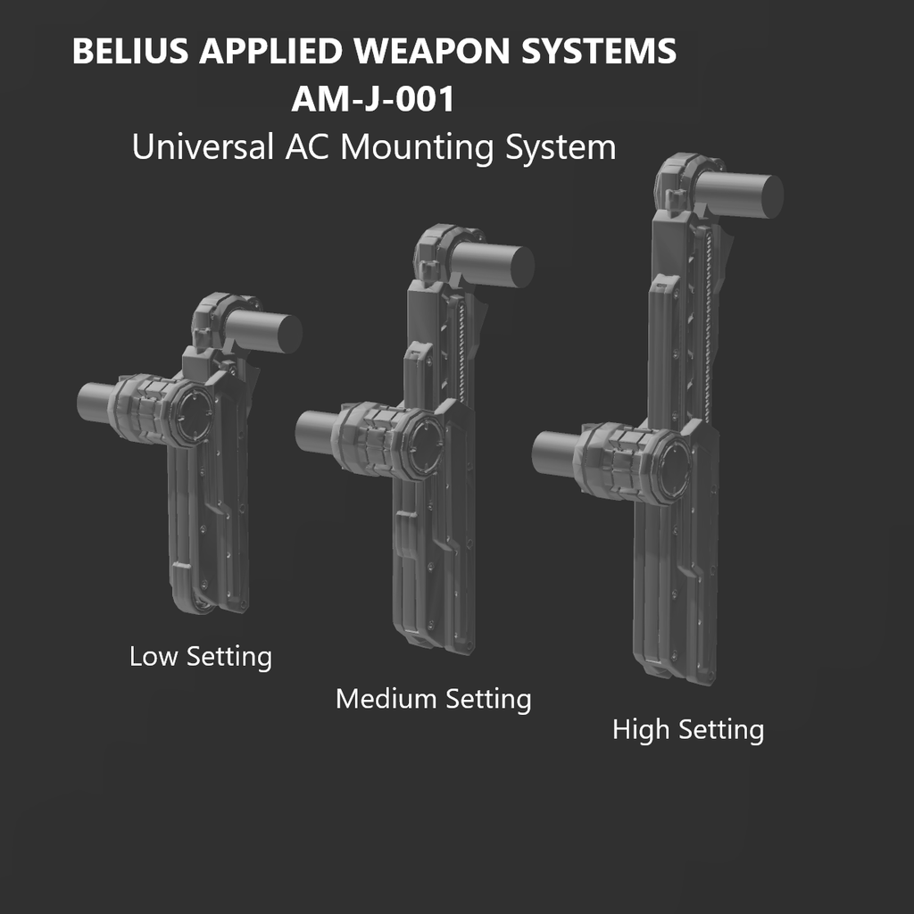 BAWS AM-J-001 Universal Weapon Mount Part (30 Minutes Missions)
