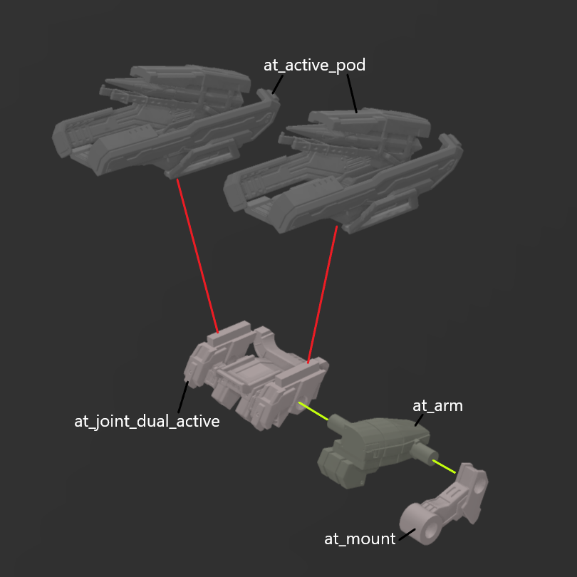 FURLONG BML-G3/P05ACT-02 Active Homing Missile Launcher Back Weapon Part (30 Minutes Missions)