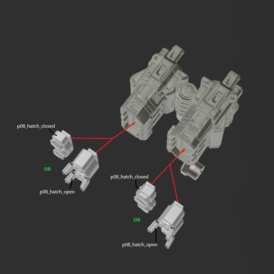 [DIGITAL FILES] FURLONG BML-G2/P08DUO-03 Back Weapon Part