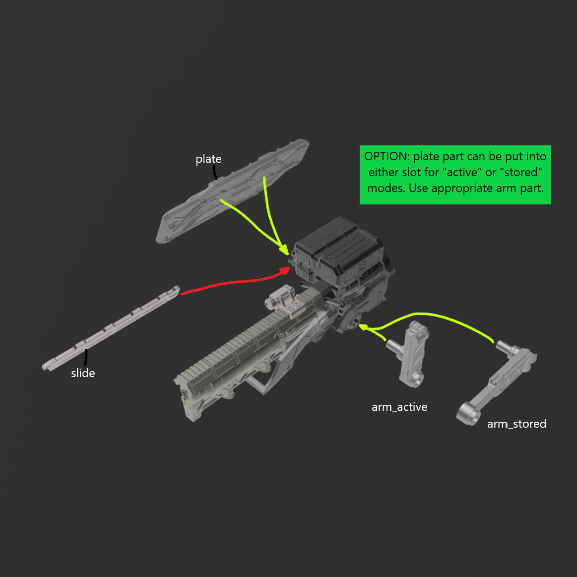 BALAM SB-033M MORLEY Spread Bazooka Back Weapon Part (30 Minutes Missions)