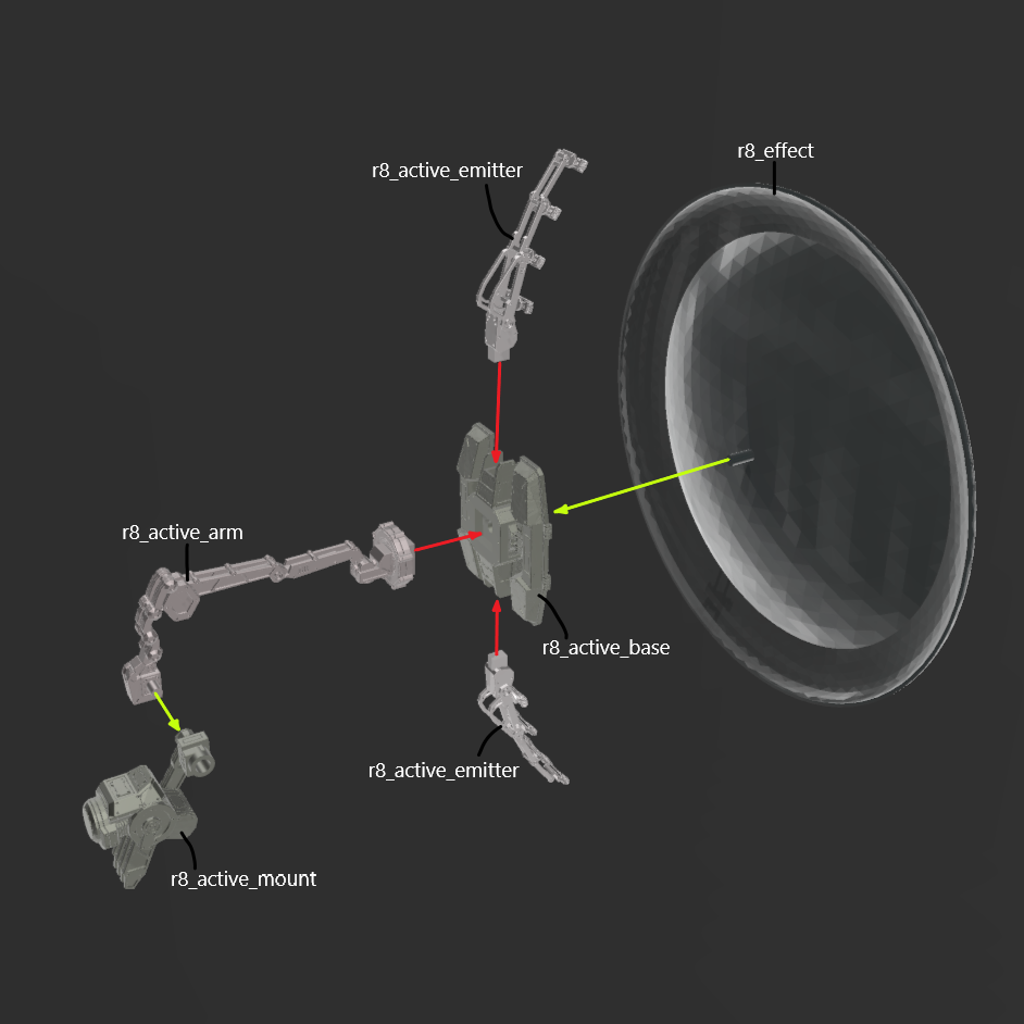 TAKIGAWA SI-27: SU-R8 Pulse Shield Back Weapon Part (30 Minutes Missions)