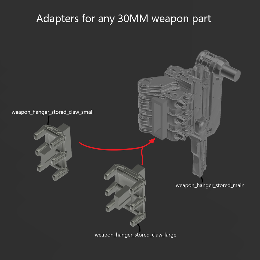 [DIGITAL FILES] BAWS AM-J-002 Universal Weapon Hanger