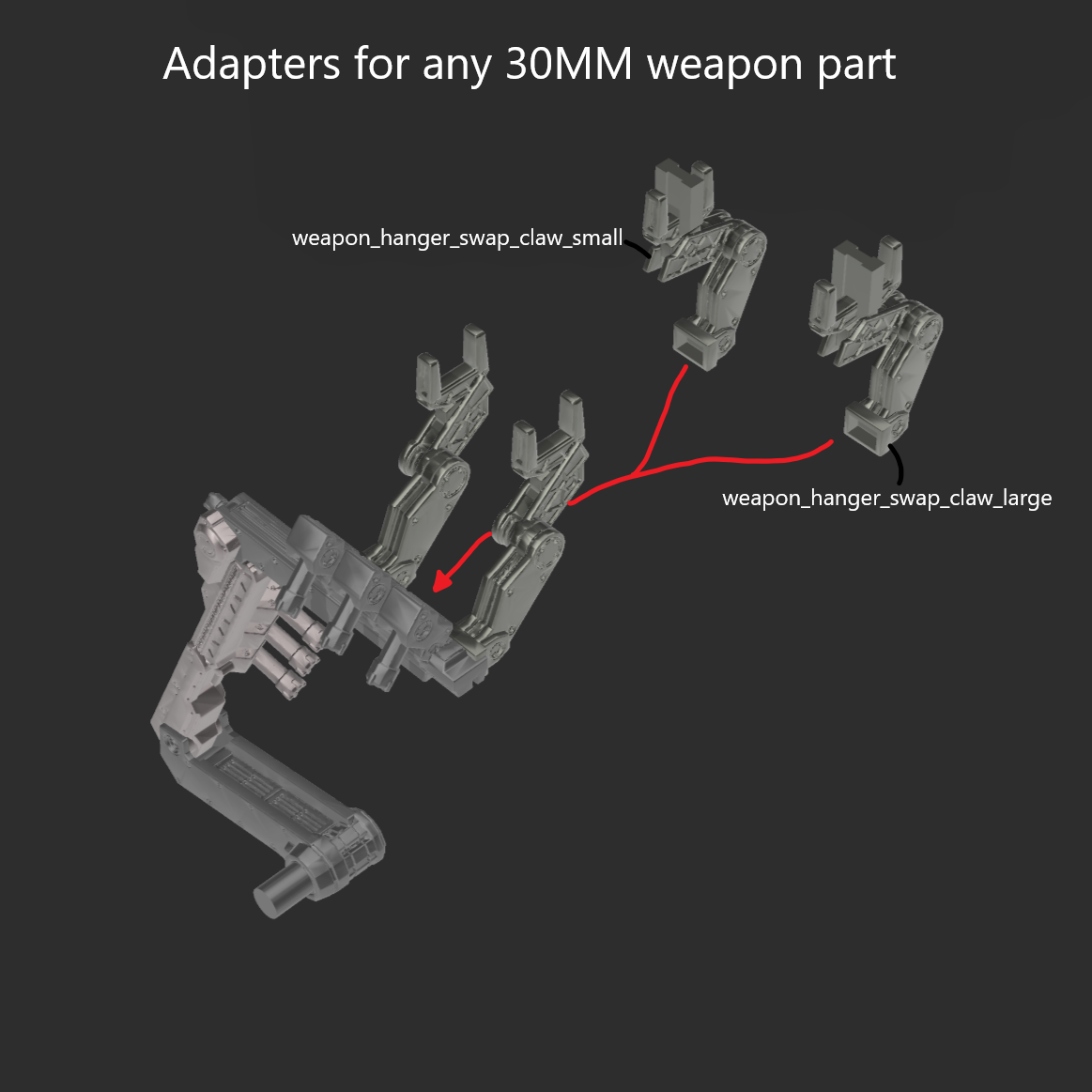 [DIGITAL FILES] BAWS AM-J-002 Universal Weapon Hanger