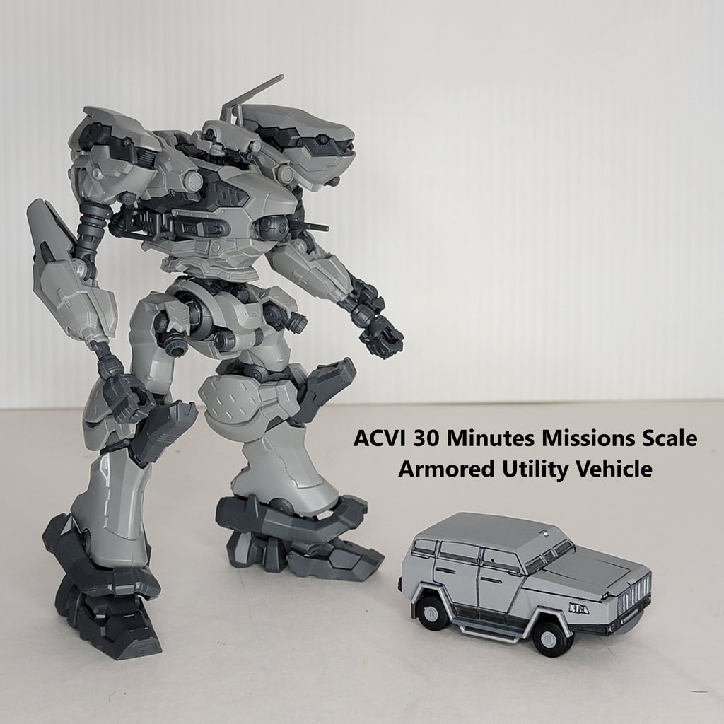 Misc. Armored Utility Vehicle Resin Model Kit 4-Pack (30 Minutes Missions Scale)
