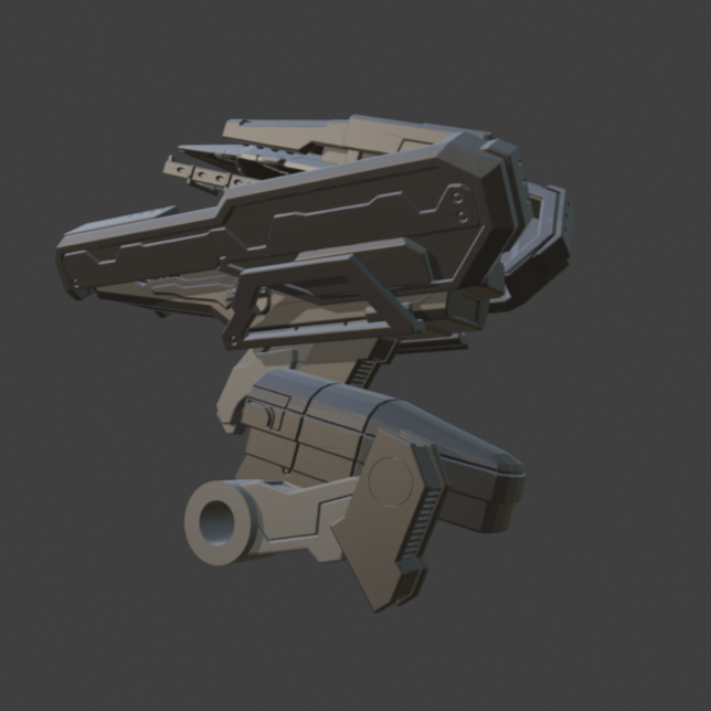 FURLONG BML-G3/P04ACT-01 Active Homing Missile Launcher Back Weapon Part (30 Minutes Missions)