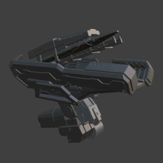 FURLONG BML-G3/P04ACT-01 Active Homing Missile Launcher Back Weapon Part (30 Minutes Missions)