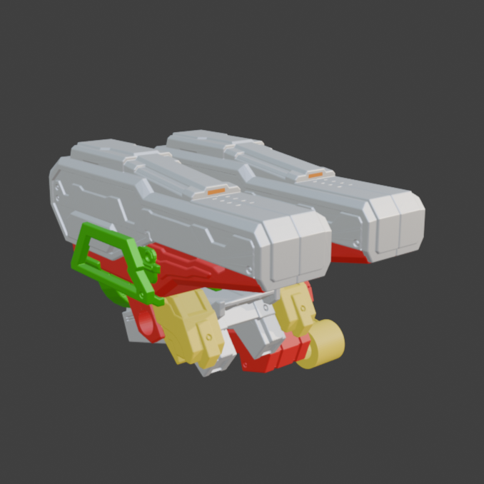 FURLONG BML-G3/P05ACT-02 Active Homing Missile Launcher Back Weapon Part (30 Minutes Missions)