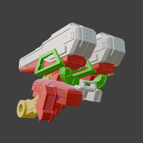 FURLONG BML-G3/P05ACT-02 Active Homing Missile Launcher Back Weapon Part (30 Minutes Missions)