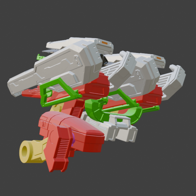 FURLONG BML-G3/P05ACT-02 Active Homing Missile Launcher Back Weapon Part (30 Minutes Missions)