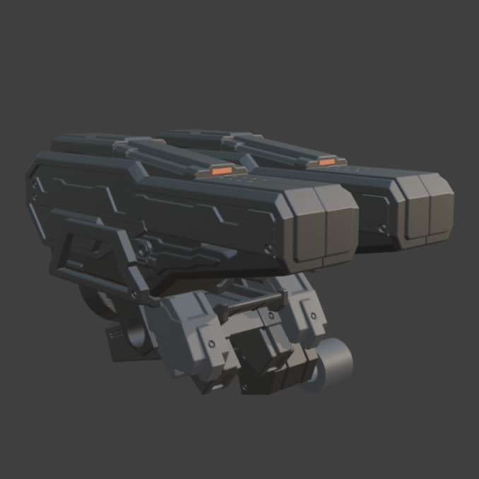 FURLONG BML-G3/P05ACT-02 Active Homing Missile Launcher Back Weapon Part (30 Minutes Missions)