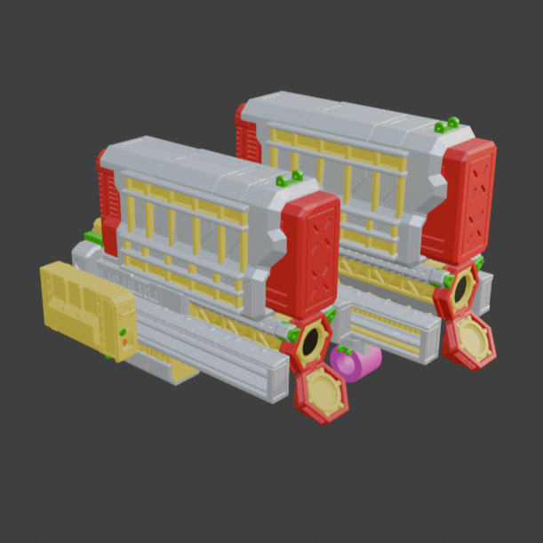FURLONG BML-G2/P17SPL-16 Split Missile Launcher Back Weapon Part (30 Minutes Missions)