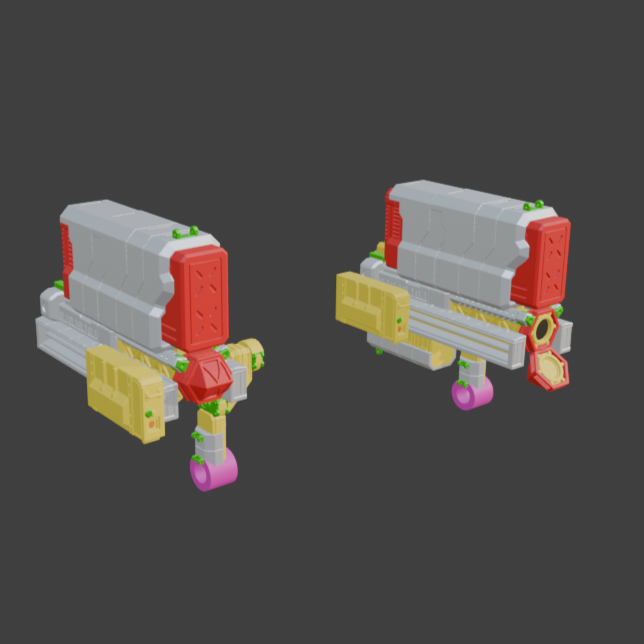 FURLONG BML-G2/P16SPL-08 Split Missile Launcher Back Weapon Part (30 Minutes Missions)