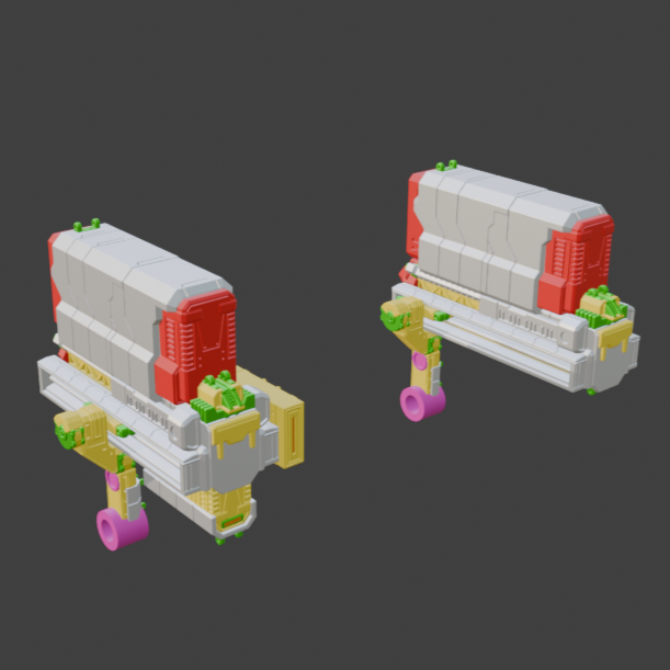 FURLONG BML-G2/P16SPL-08 Split Missile Launcher Back Weapon Part (30 Minutes Missions)