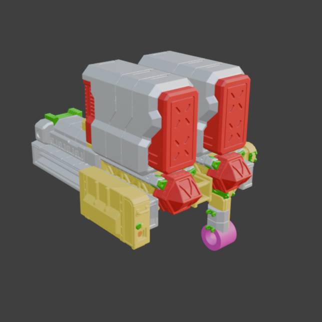 FURLONG BML-G2/P19SPL-12 Split Missile Launcher Back Weapon Part (30 Minutes Missions)