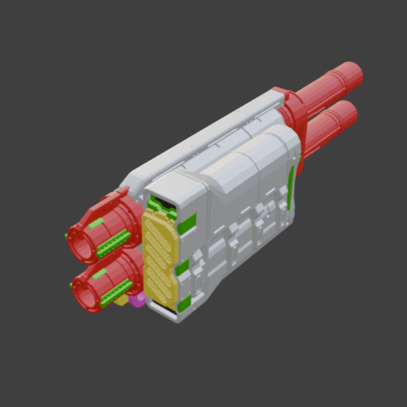 MELINITE SONGBIRDS Grenade Cannon Back Weapon Part (30 Minutes Missions)