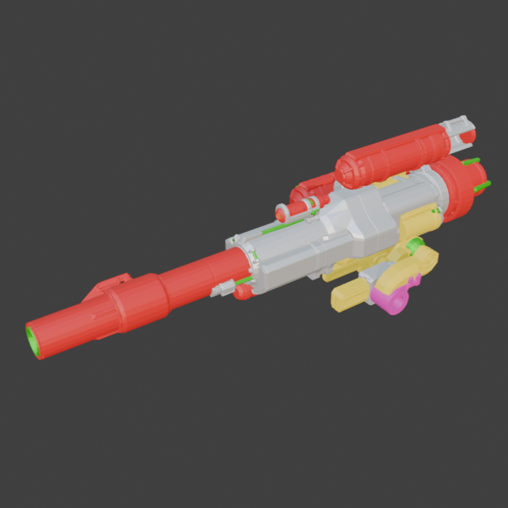 MELINITE EARSHOT Grenade Cannon Back Weapon Part (30 Minutes Missions)
