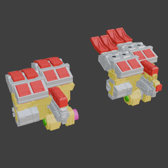 FURLONG BML-G1/P01VTC-04 Vertical Missile Launcher Back Weapon Part (30 Minutes Missions)