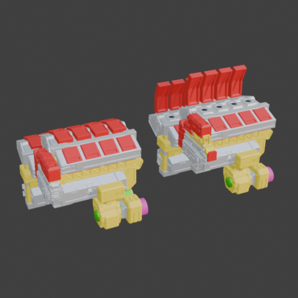 FURLONG BML-G1/P03VTC-08 Vertical Missile Launcher Back Weapon Part (30 Minutes Missions)