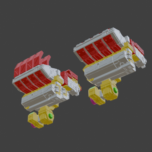 FURLONG BML-G1/P03VTC-08 Vertical Missile Launcher Back Weapon Part (30 Minutes Missions)