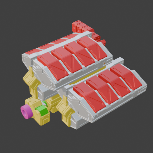 FURLONG BML-G1/P03VTC-08 Vertical Missile Launcher Back Weapon Part (30 Minutes Missions)