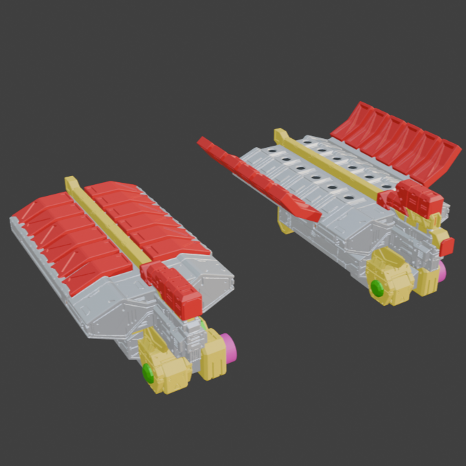 FURLONG BML-G1/P07VTC-12 Vertical Missile Launcher Back Weapon Part (30 Minutes Missions)