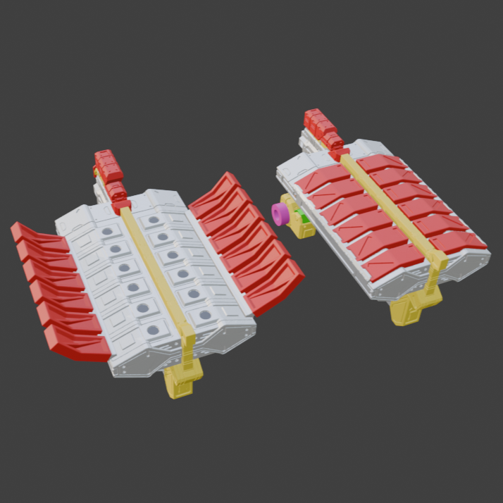 FURLONG BML-G1/P07VTC-12 Vertical Missile Launcher Back Weapon Part (30 Minutes Missions)