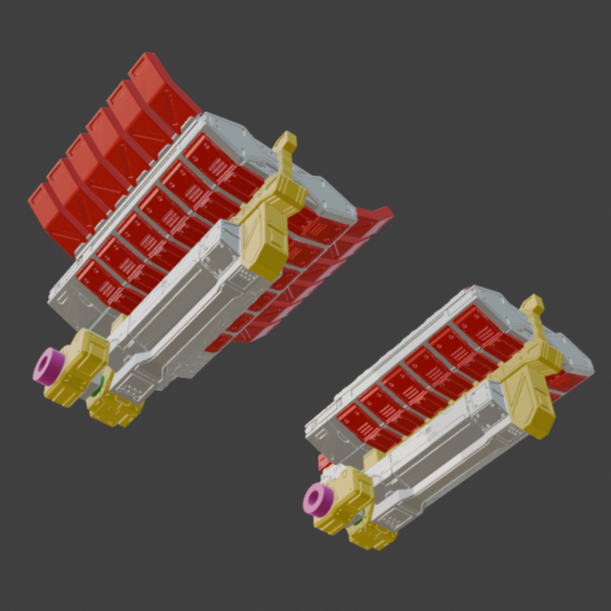 FURLONG BML-G1/P07VTC-12 Vertical Missile Launcher Back Weapon Part (30 Minutes Missions)