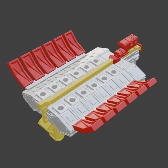FURLONG BML-G1/P07VTC-12 Vertical Missile Launcher Back Weapon Part (30 Minutes Missions)