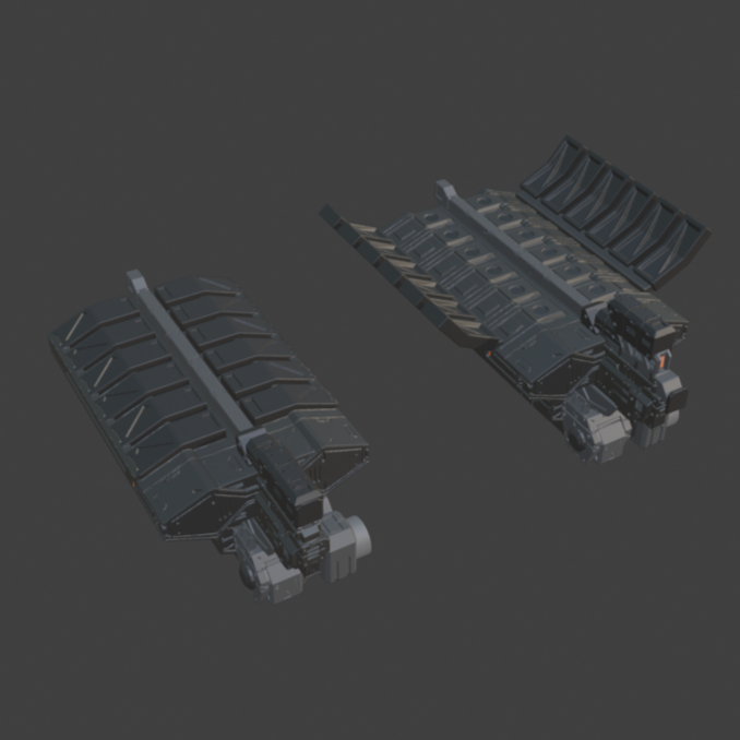 FURLONG BML-G1/P07VTC-12 Vertical Missile Launcher Back Weapon Part (30 Minutes Missions)