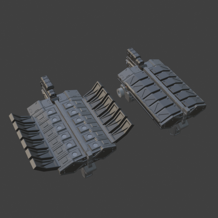 FURLONG BML-G1/P07VTC-12 Vertical Missile Launcher Back Weapon Part (30 Minutes Missions)