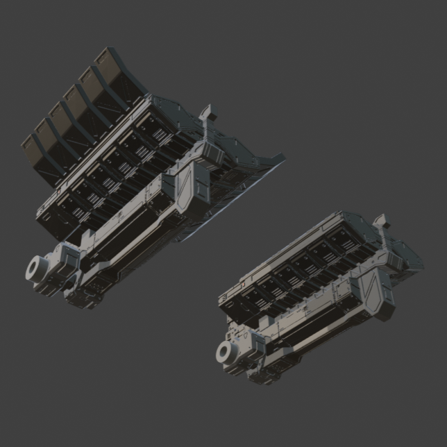 FURLONG BML-G1/P07VTC-12 Vertical Missile Launcher Back Weapon Part (30 Minutes Missions)