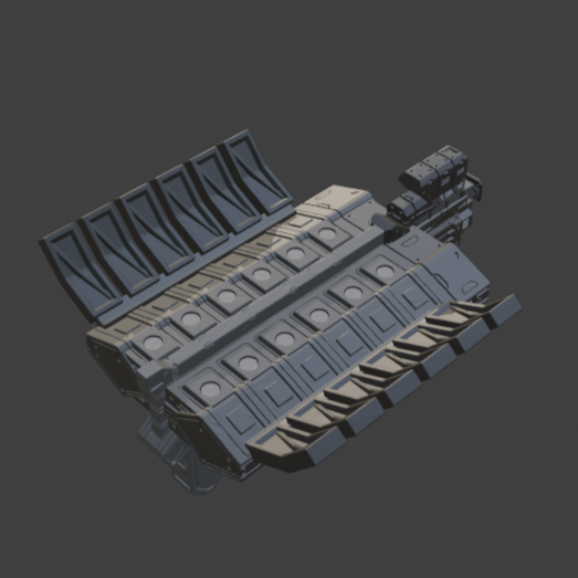 FURLONG BML-G1/P07VTC-12 Vertical Missile Launcher Back Weapon Part (30 Minutes Missions)
