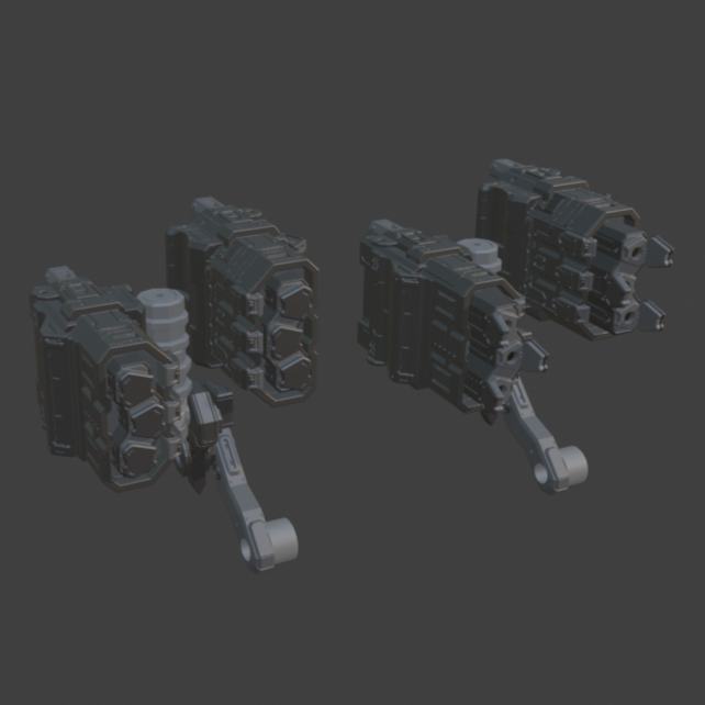 FURLONG BML-G2/P08DUO-03 Back Weapon Part (30 Minutes Missions)