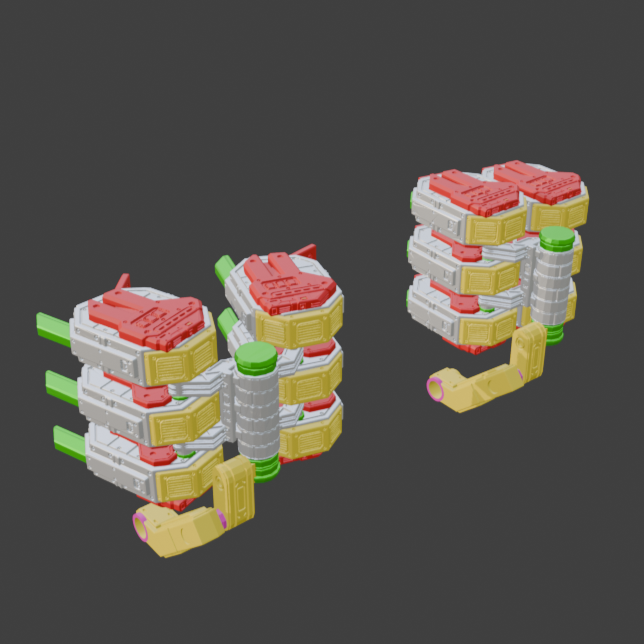 FURLONG BML-G1/P32DUO-03 Dual Missile Launcher Back Weapon Part (30 Minutes Missions)